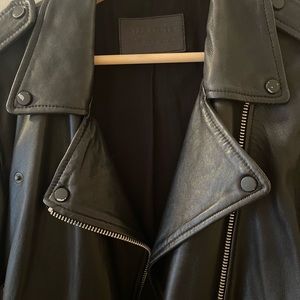 All saints leather jacket  US 10